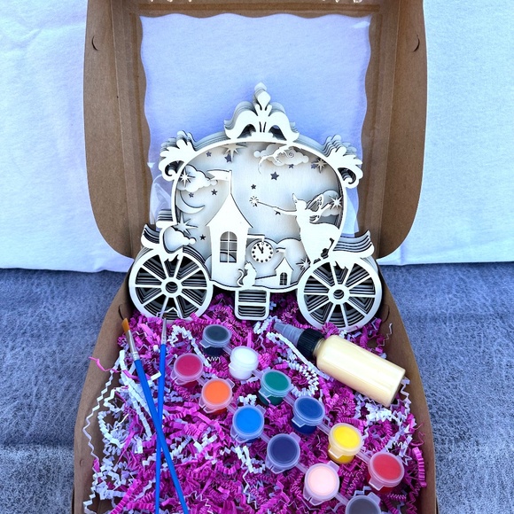 Cinderella - Paint Kit - Handmade - Wooden - Picture 2 of 2